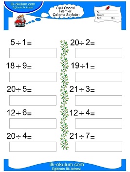 Çocuklar İçin toplam işlemi yaprak testleri 